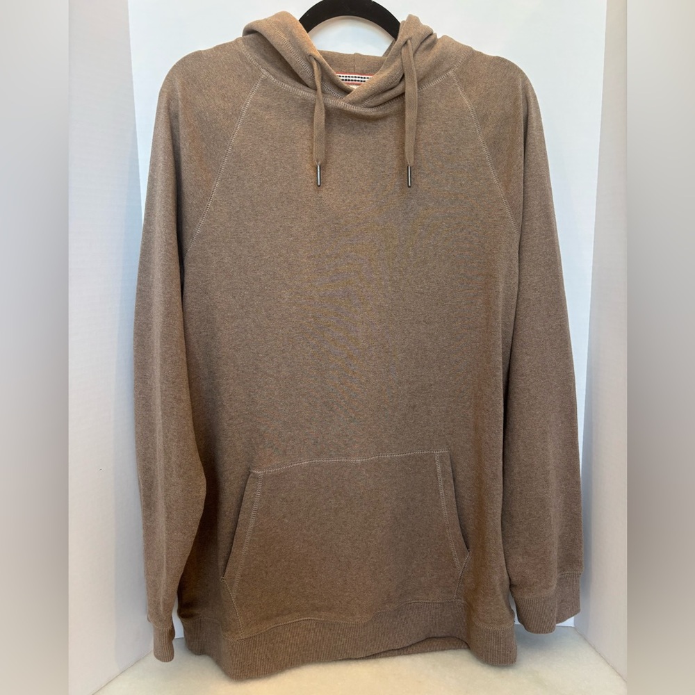 THE NORMAL BRAND Men's tan 
Puremeso Basic Hoodie - Large
